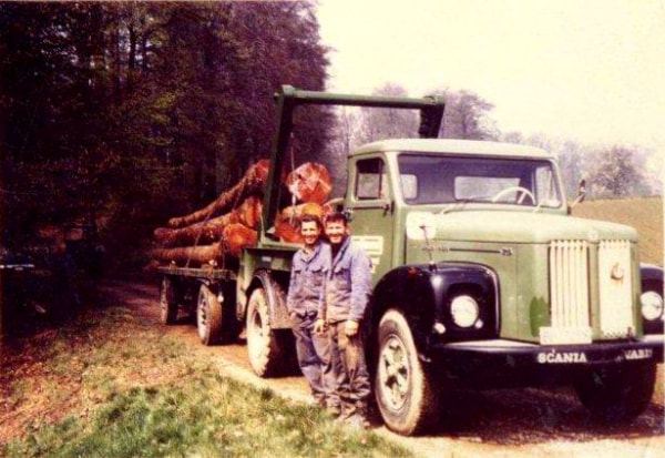 Holztransporte in den 1970er Jahren