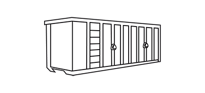 Container Abrollkipper 20m³
